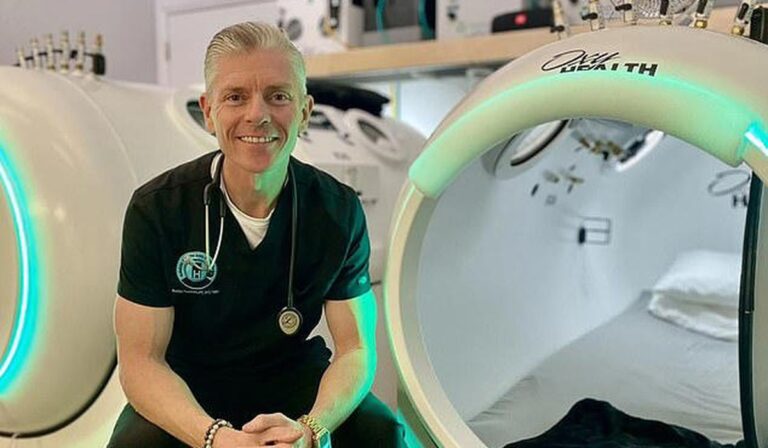 Dr Walter Foxcroft, 43, was killed Wednesday after a flash fire broke out inside the hyperbaric chamber at his Havasu Health and Hyperbarics clinic just before 11pm
